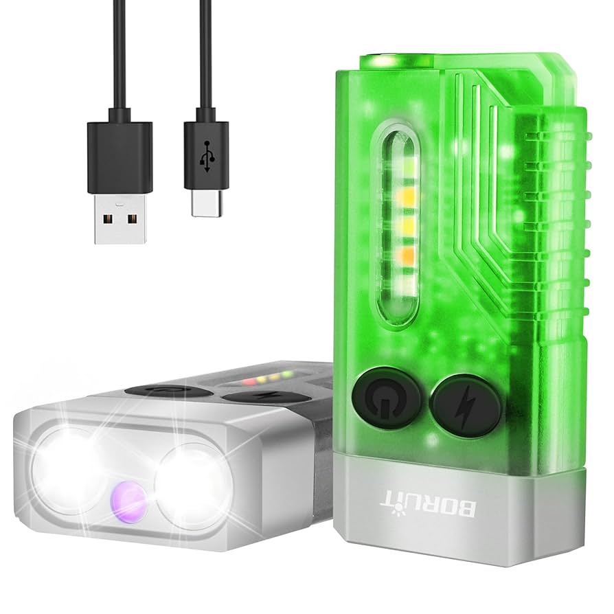 Amazon.co.jp: BORUIT V10 LED 小型 強力 EDC 懐中電灯 365nm UV